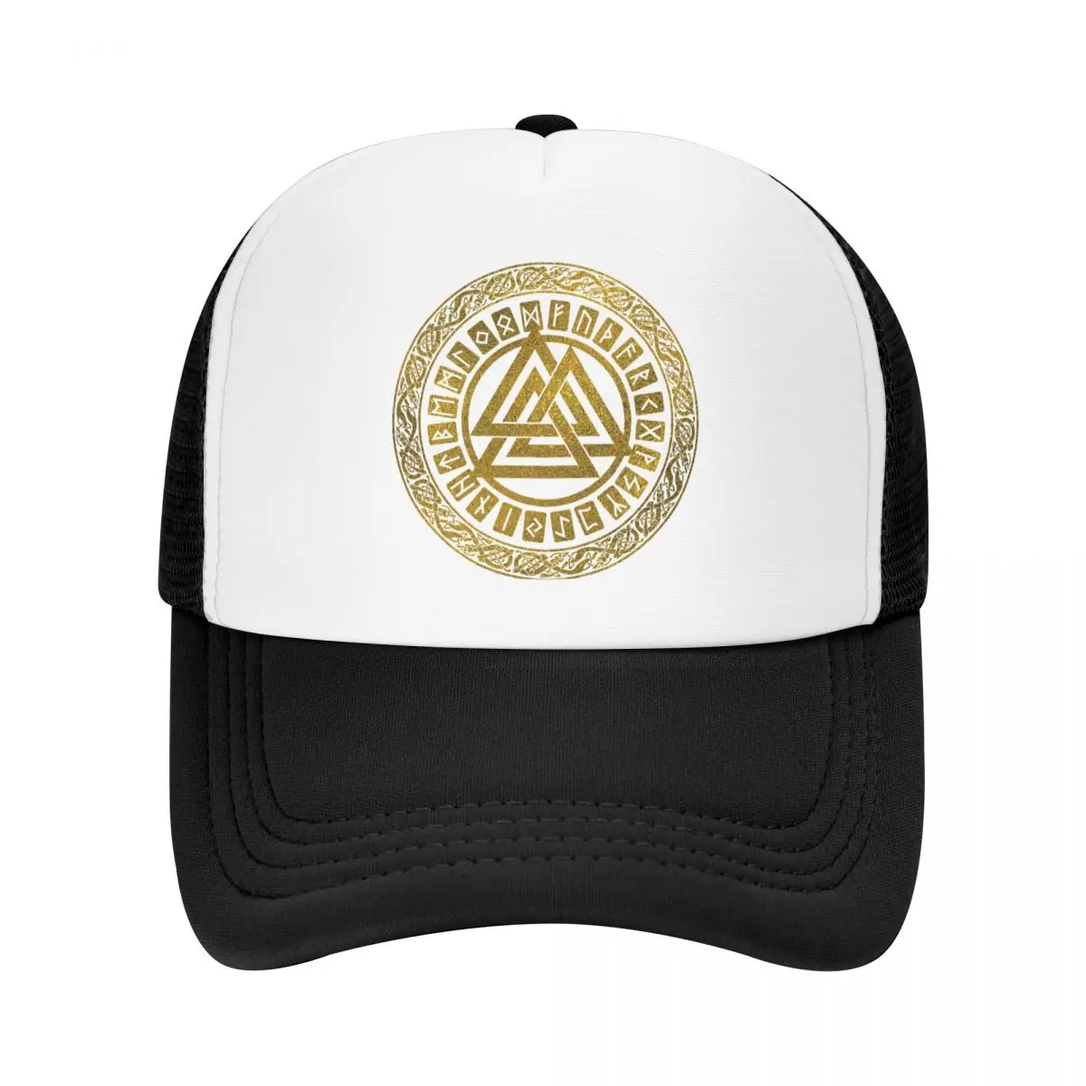 Gold Viking Valknut Runes Trucker Hat Adult Scandinavn Valhalla Odin Baseball Cap Men Women Hip Hop Adjustable Snapback Caps
Gold Viking Valknut Runes Trucker Hat Adult Scandinavn Valhalla Odin Baseball Cap Men Women Hip Hop Adjustable Snapback Caps