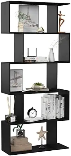 Bookcase, Bookshelf 6-Tier S Shaped Book Shelves for Bedroom, Modern Wood Decorative Display Shelf Tall Book Case for Home Offic
Bookcase, Bookshelf 6-Tier S Shaped Book Shelves for Bedroom, Modern Wood Decorative Display Shelf Tall Book Case for Home Offic