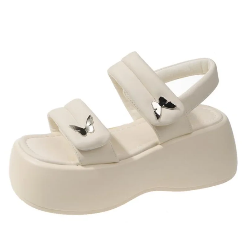 7CM Platform Women Wedge Sandals New Casual Increase Height Well-Matched Hook&Loop Womens Sandals Summer Fashion Chunky Shoes 
7CM Platform Women Wedge Sandals New Casual Increase Height Well-Matched Hook&Loop Womens Sandals Summer Fashion Chunky Shoes