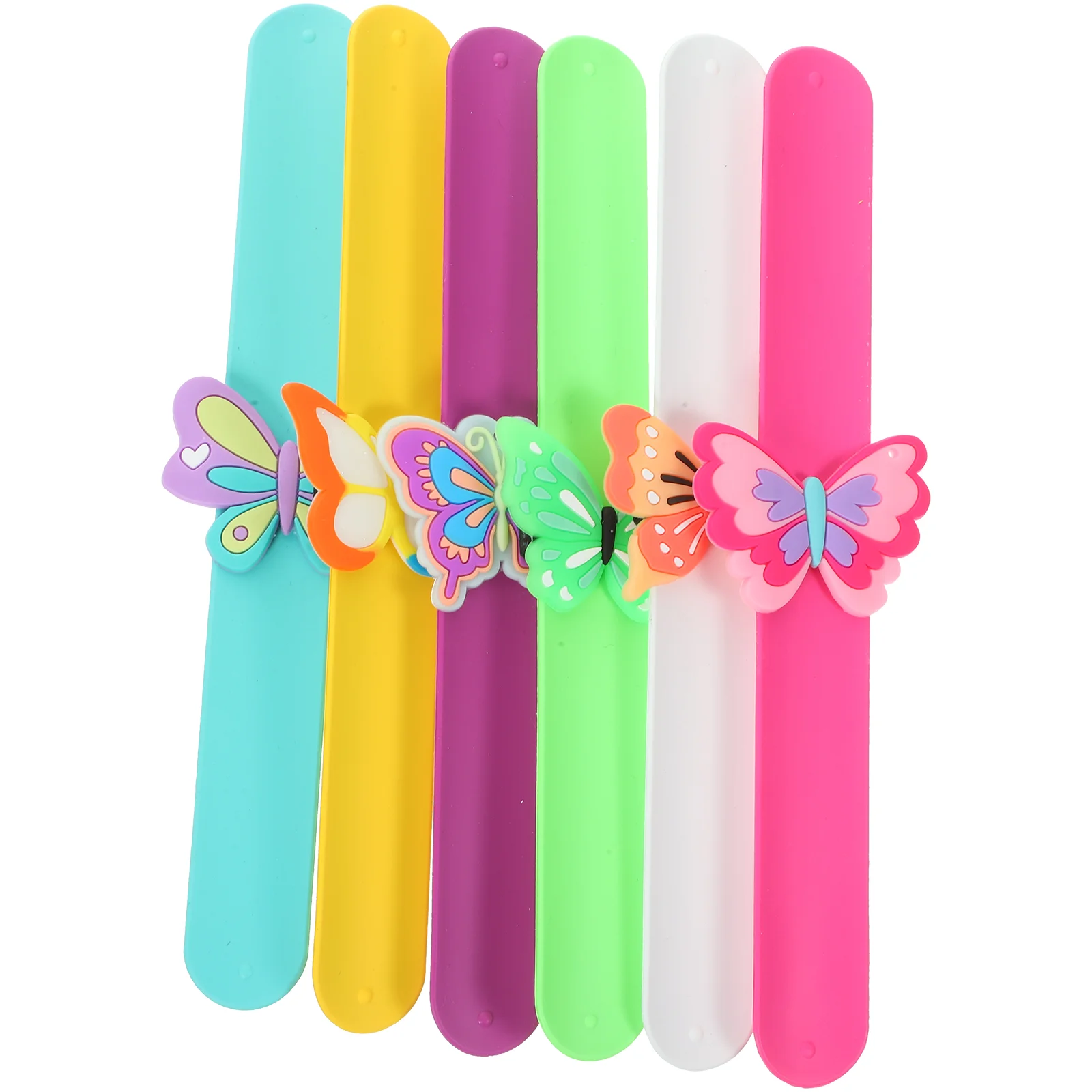 6 Pcs Wrist Tape Wristbands Butterfly Slap Bracelets Cute Novel Cartoon Silica Gel Party Favors Girl For
6 Pcs Wrist Tape Wristbands Butterfly Slap Bracelets Cute Novel Cartoon Silica Gel Party Favors Girl For