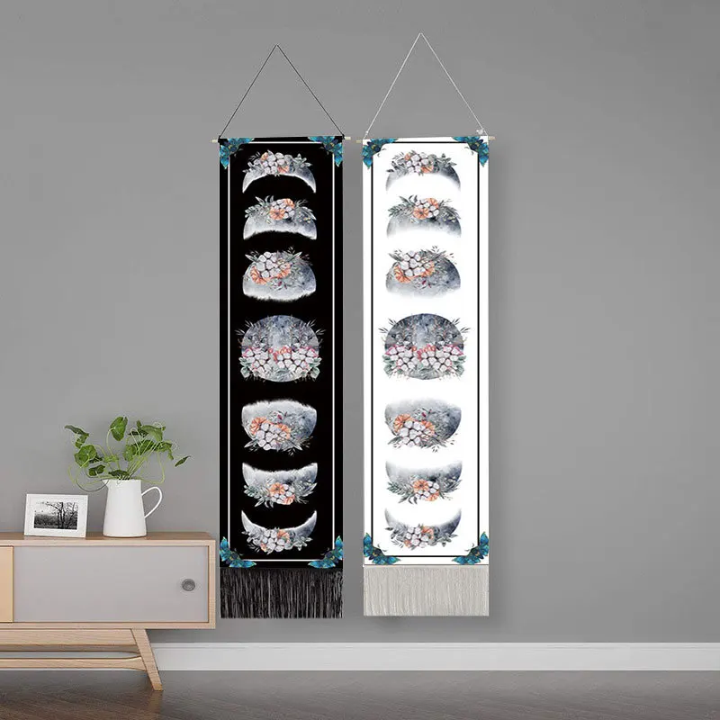 Психоделический гобелен с фазой Луны, черно-белая настенная подвеска в виде Луны с цветочным рисунком, Настенная подвеска в богемном стиле
Психоделический гобелен с фазой Луны, черно-белая настенная подвеска в виде Луны с цветочным рисунком, Настенная подвеска в богемном стиле