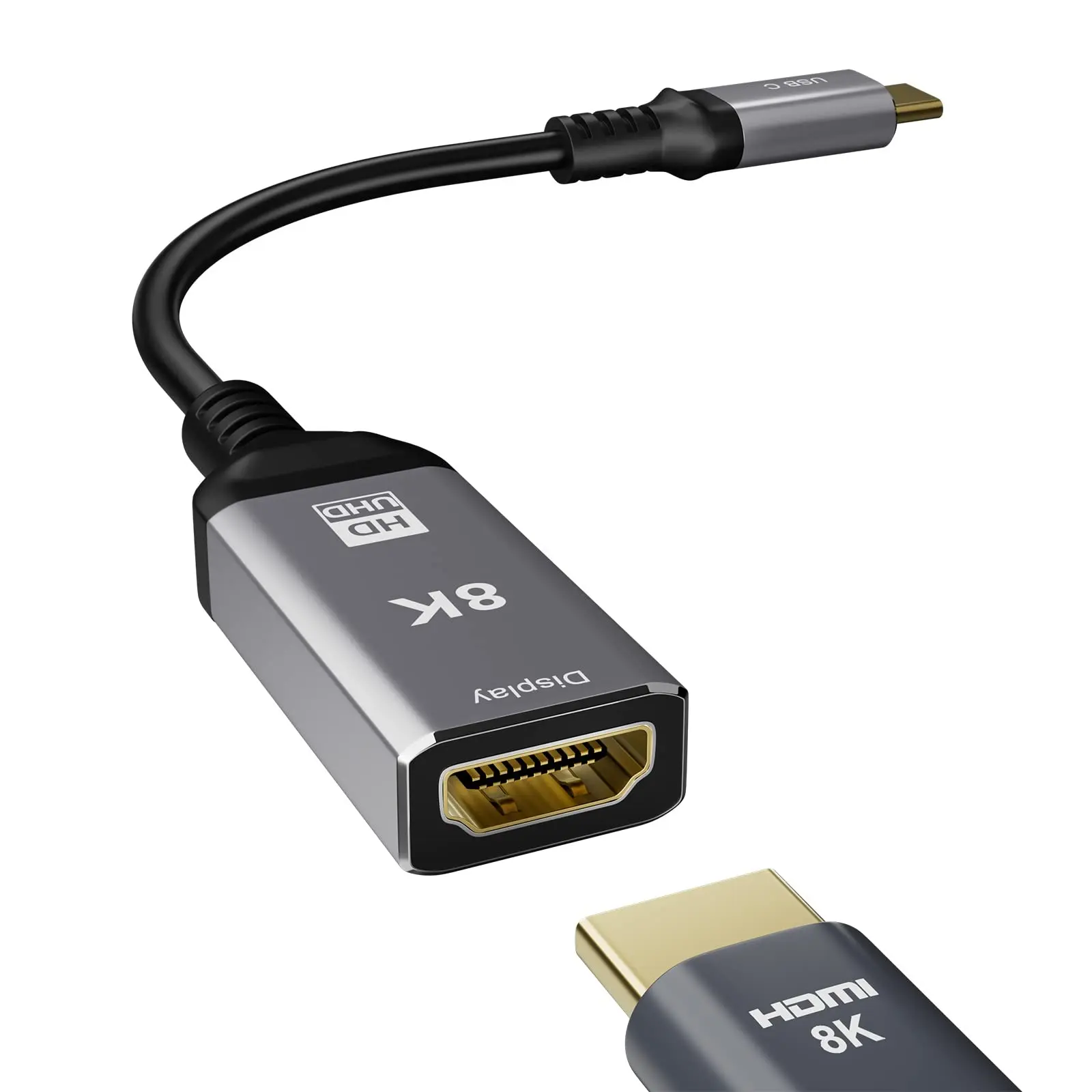 USB C USB3.1 to HDMI 8K 2.1 Cable 25cm Male to Female Compatible for HDTVs Projectors and Monitors
USB C USB3.1 to HDMI 8K 2.1 Cable 25cm Male to Female Compatible for HDTVs Projectors and Monitors