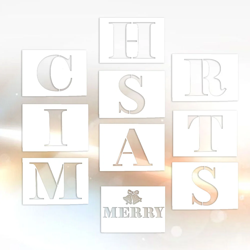 10 Painting Stencils Custom Merry Christmas Pattern Painting Template for Tree Wall Glass
10 Painting Stencils Custom Merry Christmas Pattern Painting Template for Tree Wall Glass