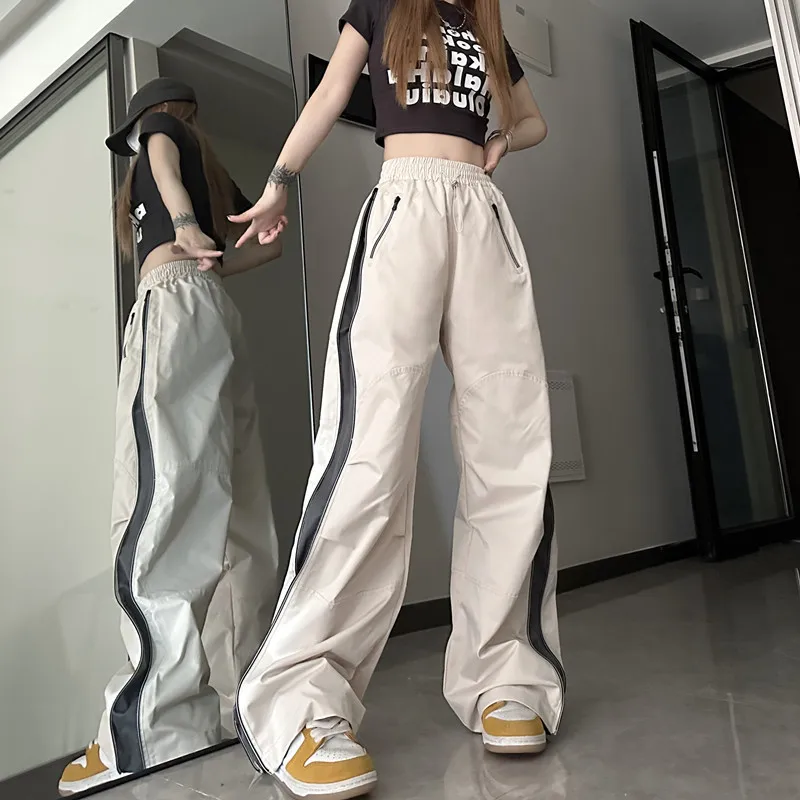 Y2K Women Cargo Pants Korean Fashion Baggy Techwear Sweatpants Streetwear Harajuku Parachute Patns Wide Leg Joggers Trousers
Y2K Women Cargo Pants Korean Fashion Baggy Techwear Sweatpants Streetwear Harajuku Parachute Patns Wide Leg Joggers Trousers
