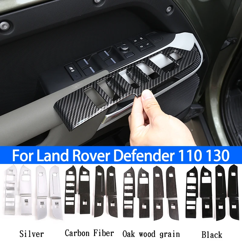 Car Door Window Lift Switch Button Frame Cover Trim,ABS Carbon,For Land Rover Defender 110 130 2020-2021,Car Interior Accessory
Car Door Window Lift Switch Button Frame Cover Trim,ABS Carbon,For Land Rover Defender 110 130 2020-2021,Car Interior Accessory