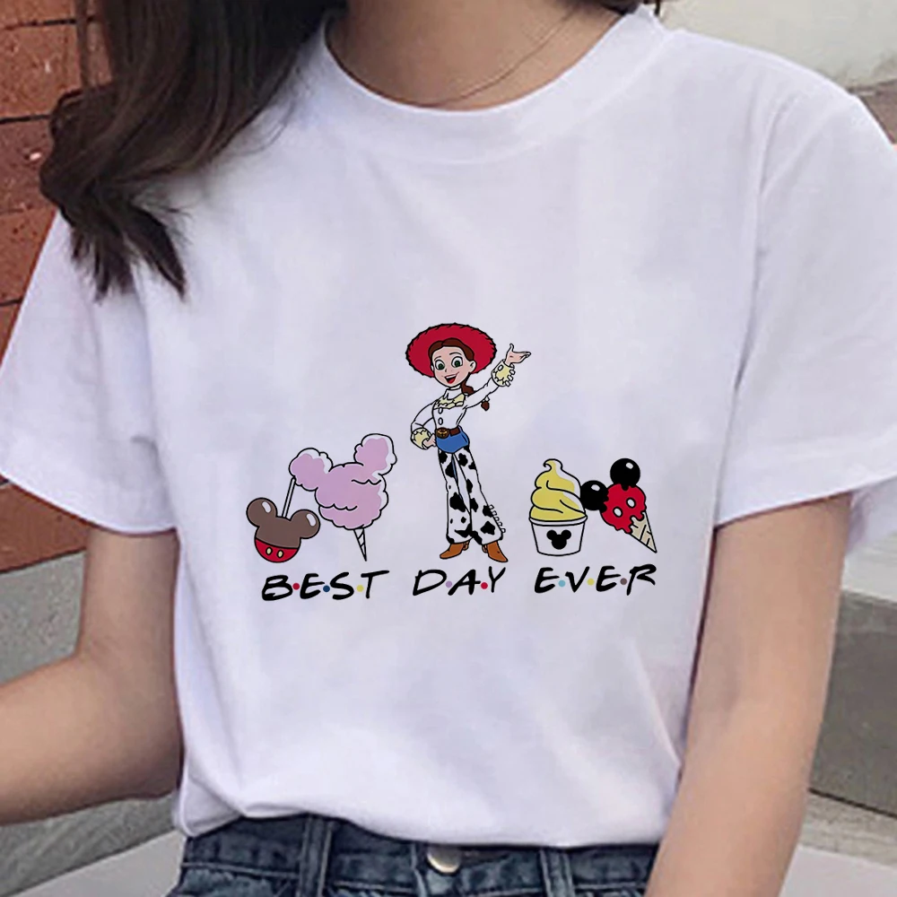 Классическая Милая футболка Disney Toy Story для девочек, Летняя женская одежда Disneyland с коротким рукавом для путешествий, Прямая поставка, футболк...
Классическая Милая футболка Disney Toy Story для девочек, Летняя женская одежда Disneyland с коротким рукавом для путешествий, Прямая поставка, футболк...