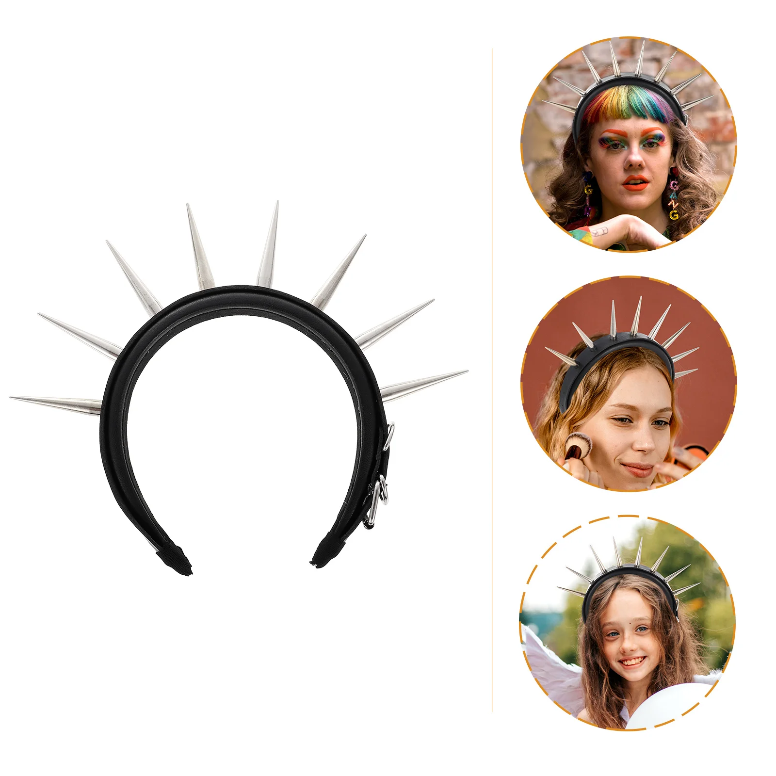 

Steampunk Spike Headband Miss Stylish Headbands Women Womens Hair Accessories Metal Chic Style