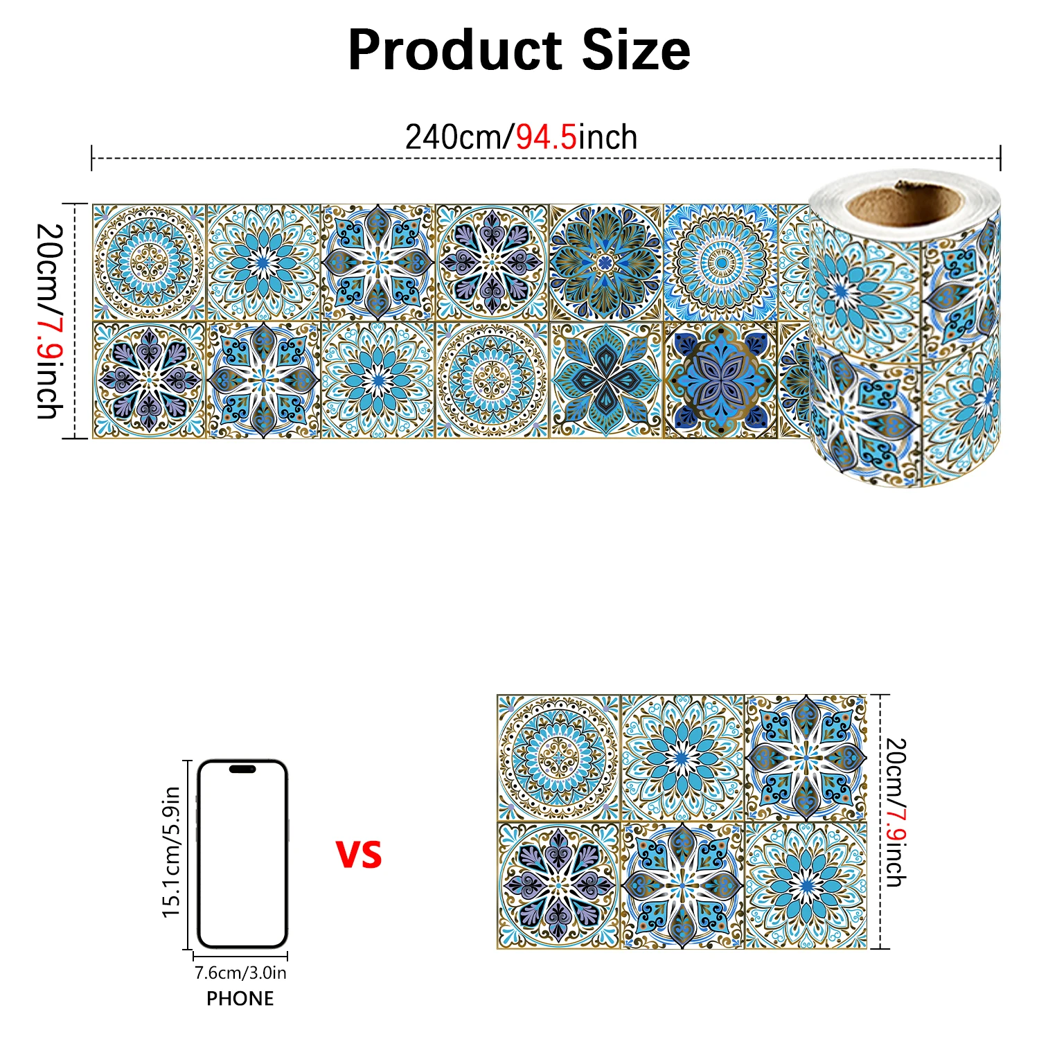 Декоративная наклейка на стену YanTin синяя мандала
Декоративная наклейка на стену YanTin синяя мандала