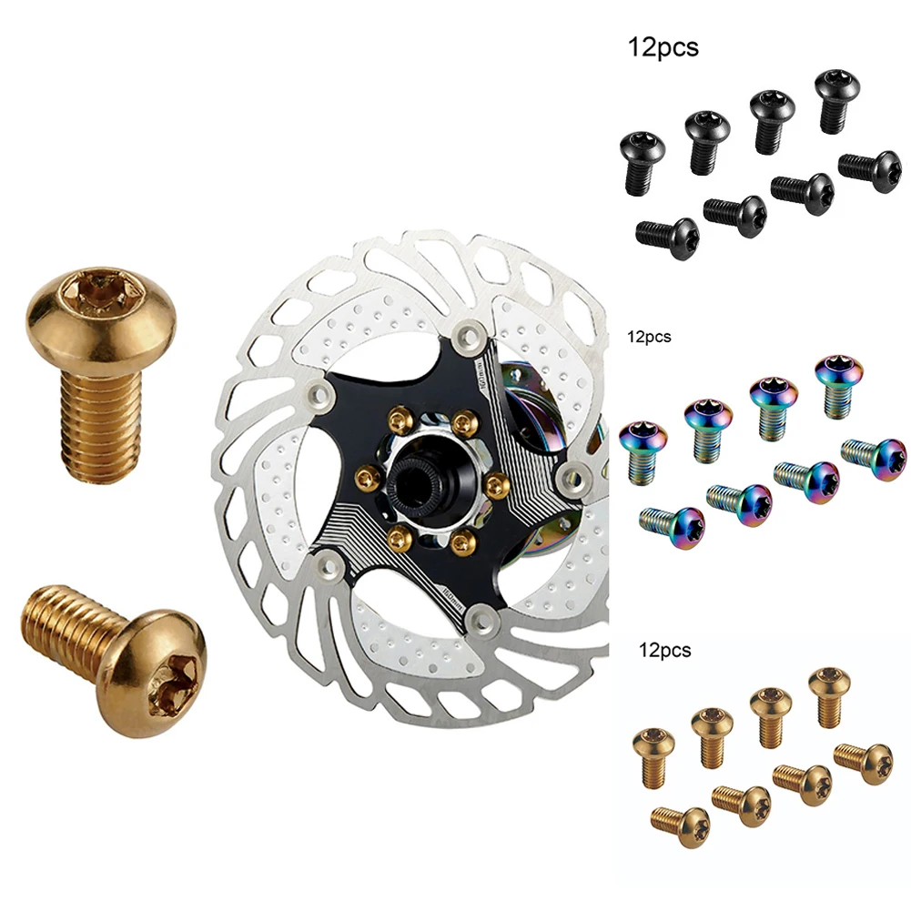 12 PCS MTB Bike Color Non-slip Disc Screw Bicycle M5x10mm Disk Brake Rotor Bolts T25 Torx Screws Mountain Bike Accessories
12 PCS MTB Bike Color Non-slip Disc Screw Bicycle M5x10mm Disk Brake Rotor Bolts T25 Torx Screws Mountain Bike Accessories