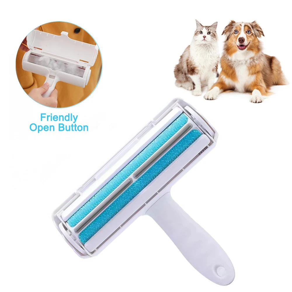 Pet Hair Remover Brush 2-Way Removing Self-cleaning Lint Sticking Roller Dedusting Roller Dog Cat Hair from Sofa Carpet Clothes 
Pet Hair Remover Brush 2-Way Removing Self-cleaning Lint Sticking Roller Dedusting Roller Dog Cat Hair from Sofa Carpet Clothes