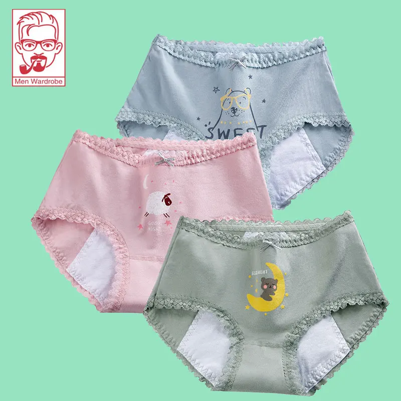Pure Cotton Women's Physiological Underwear Mid-Waist Printed Period Anti-Side Leakage Underwear Lace Border Leakage Aunt Pants
Pure Cotton Women's Physiological Underwear Mid-Waist Printed Period Anti-Side Leakage Underwear Lace Border Leakage Aunt Pants