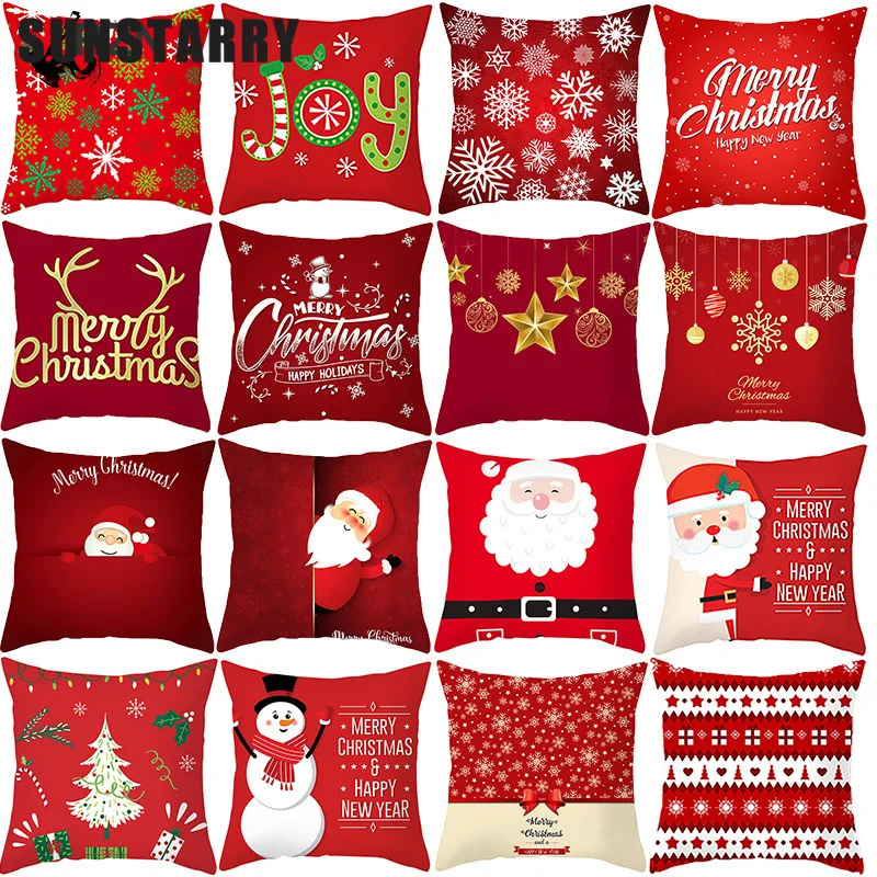 Decorative Christmas Cushion Cover Red Home Decor Sofa Pillow Case Cover Seat Car Throw Pillowcase Christmas Decoration For Home
Decorative Christmas Cushion Cover Red Home Decor Sofa Pillow Case Cover Seat Car Throw Pillowcase Christmas Decoration For Home