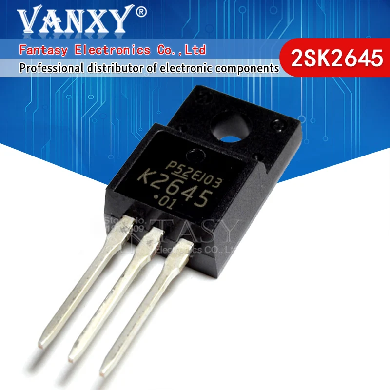 

10pcs 2SK2645 TO-220F K2645 TO-220 600V 9A 1.2 TO220F MOSFET N-Channel transistor new original