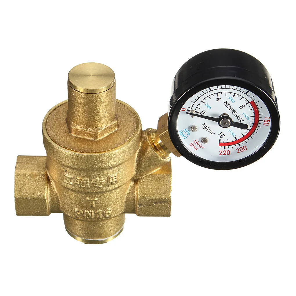 High Quality DN15 NPT Brass 1 2inch Adjustable Water Pressure Regulator Reducer and Gauge Meter
High Quality DN15 NPT Brass 1 2inch Adjustable Water Pressure Regulator Reducer and Gauge Meter