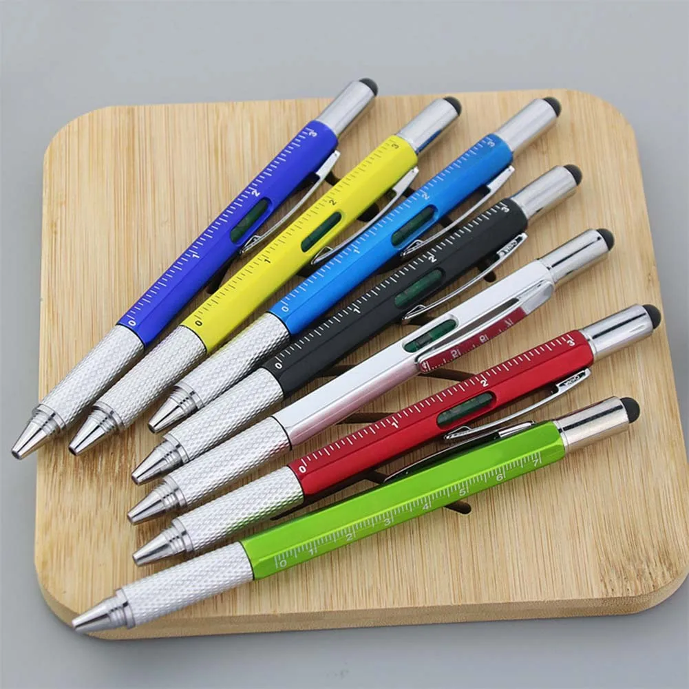 Multi-Function Tool Pen Spirit Level Scale Touch Screen 6 In 1 Metal Plastic Ballpoint Pen Herramientas Woodworking Hand Tools
Multi-Function Tool Pen Spirit Level Scale Touch Screen 6 In 1 Metal Plastic Ballpoint Pen Herramientas Woodworking Hand Tools