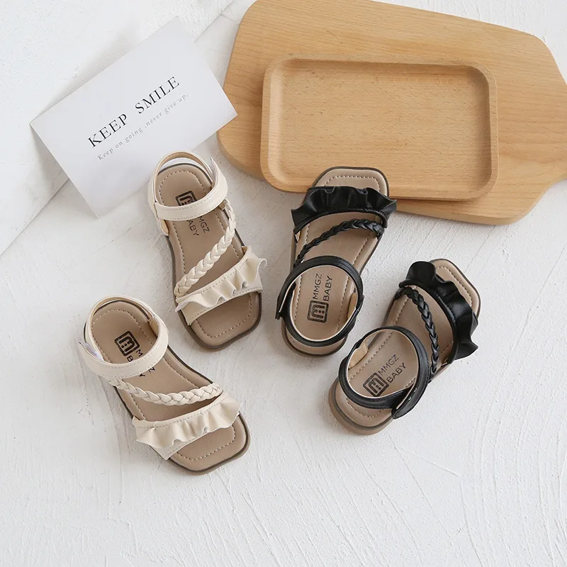 2022 New Summer Children's Sandals Leather Ruffles Toddler Kids Shoes Cute Baby Shoes Soft Fashion Princess Girls Sandals
2022 New Summer Children's Sandals Leather Ruffles Toddler Kids Shoes Cute Baby Shoes Soft Fashion Princess Girls Sandals