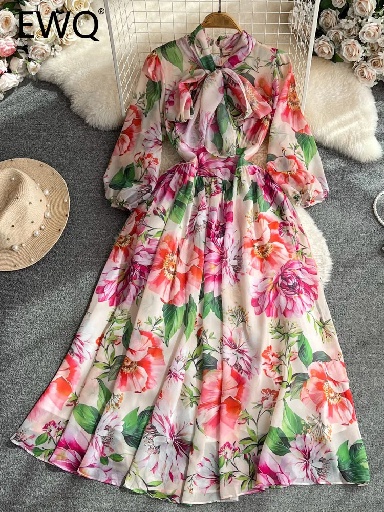 EWQ Contrast Color Print Chiffon Bow Lace-up Long-sleeve High Waist Sweet Style Women's Dress 2023 Autumn New Dresses 27SN3366
EWQ Contrast Color Print Chiffon Bow Lace-up Long-sleeve High Waist Sweet Style Women's Dress 2023 Autumn New Dresses 27SN3366