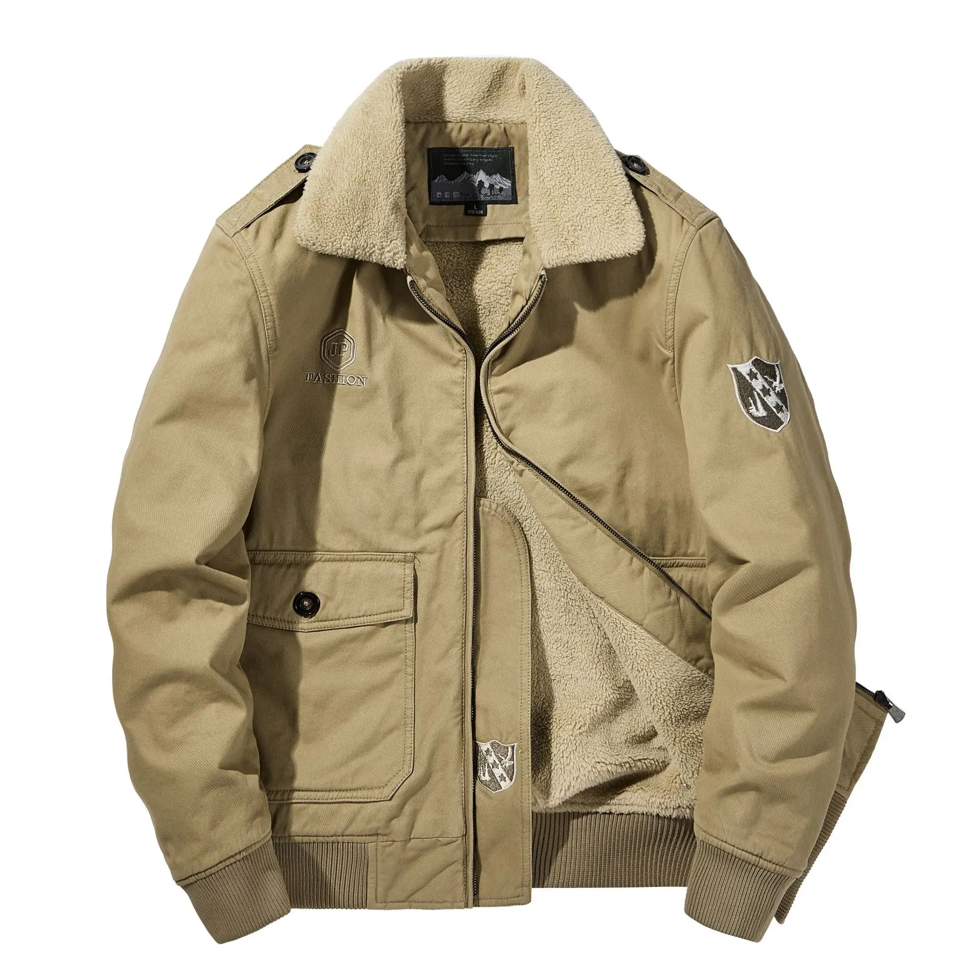 Men's Winter Lamb Wool Jacket Jacket Casual Cotton Jacket Lamb Cashmere Cotton Jacket Thickened Tooling Cotton Jacket Men Jacket
Men's Winter Lamb Wool Jacket Jacket Casual Cotton Jacket Lamb Cashmere Cotton Jacket Thickened Tooling Cotton Jacket Men Jacket