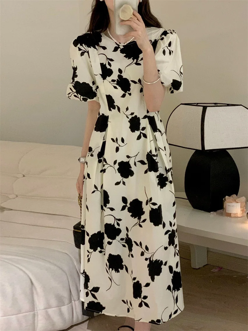 Alien Kitty S-M Elegant Mid-Length Dress Women Gentle Printed Chic New Office Lady Fashion All Match Florals Sweet Retro Prom OL
Alien Kitty S-M Elegant Mid-Length Dress Women Gentle Printed Chic New Office Lady Fashion All Match Florals Sweet Retro Prom OL