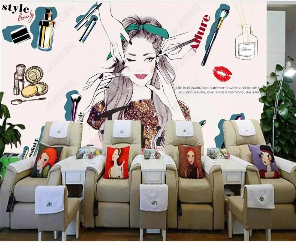 3d Wallpaper on the wall custom mural European and American Nail Cosmetics bedroom home decor photo wallpaper for walls in rolls
3d Wallpaper on the wall custom mural European and American Nail Cosmetics bedroom home decor photo wallpaper for walls in rolls