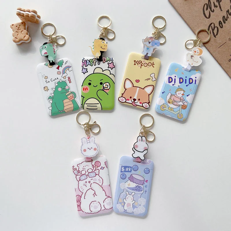 1 Pcs Kawaii Animal Dinosaur Corgi Dog Rabbit Student PVC Card Holders Keychains Badge Bus ID Card Cover Pendant Keyrings Toys
1 Pcs Kawaii Animal Dinosaur Corgi Dog Rabbit Student PVC Card Holders Keychains Badge Bus ID Card Cover Pendant Keyrings Toys