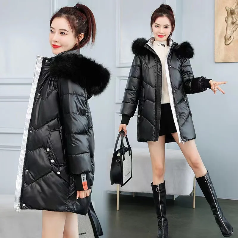 Women Winter Jacket Thick Warm Parkas Fur Collar Hooded Female Jacket Long Casual Cotton Padded Jackets Parka Outwear 2022 Coats
Women Winter Jacket Thick Warm Parkas Fur Collar Hooded Female Jacket Long Casual Cotton Padded Jackets Parka Outwear 2022 Coats