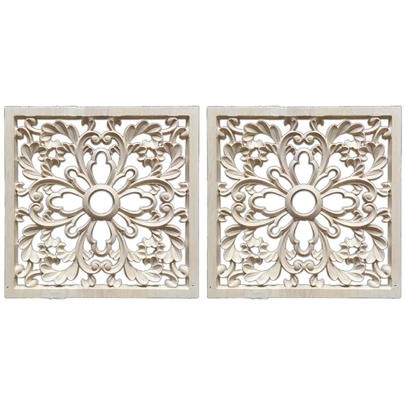 2X Rubber Wood Carved Floral Decal Craft Onlay Applique Furniture DIY Decor F:20 X 20Cm
2X Rubber Wood Carved Floral Decal Craft Onlay Applique Furniture DIY Decor F:20 X 20Cm