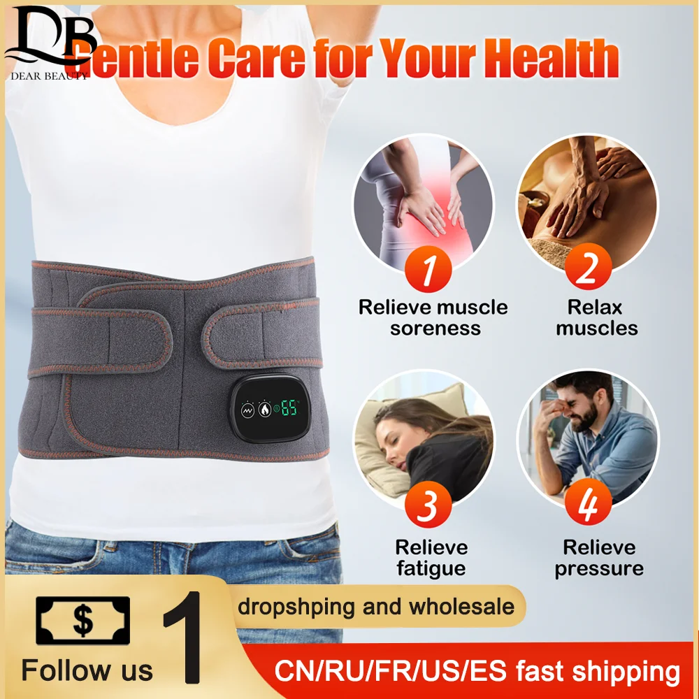Electric Heating Belt Waist Massager Vibration Red Light Hot Compress Physiotherapy Lumbar Back Support Brace Pain Relief Tools
Electric Heating Belt Waist Massager Vibration Red Light Hot Compress Physiotherapy Lumbar Back Support Brace Pain Relief Tools