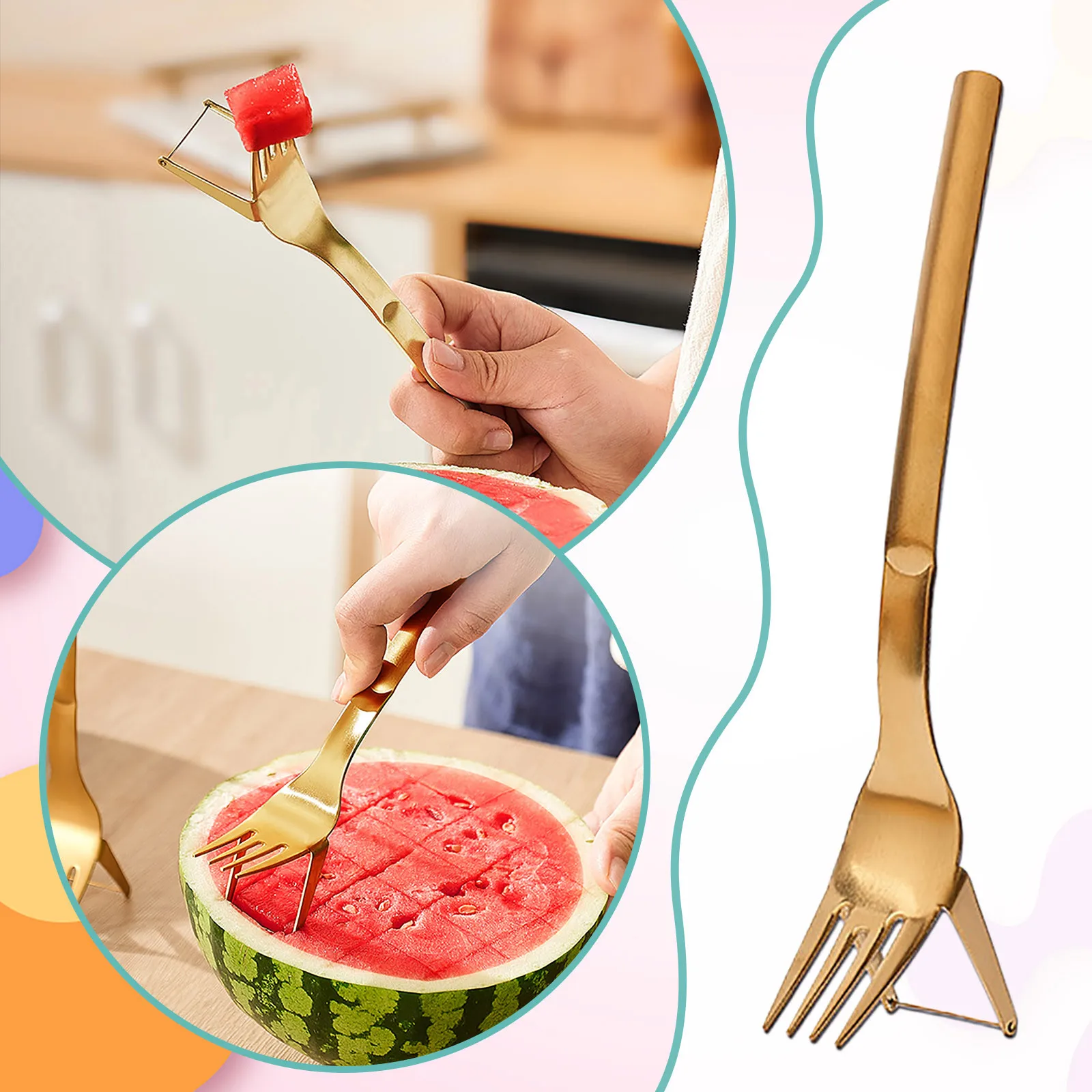 End Table Doilies Black 304 Stainless Steel Watermelon Fork Multi Functional Two In One Watermelon Fork Fruit Fork Camping
End Table Doilies Black 304 Stainless Steel Watermelon Fork Multi Functional Two In One Watermelon Fork Fruit Fork Camping