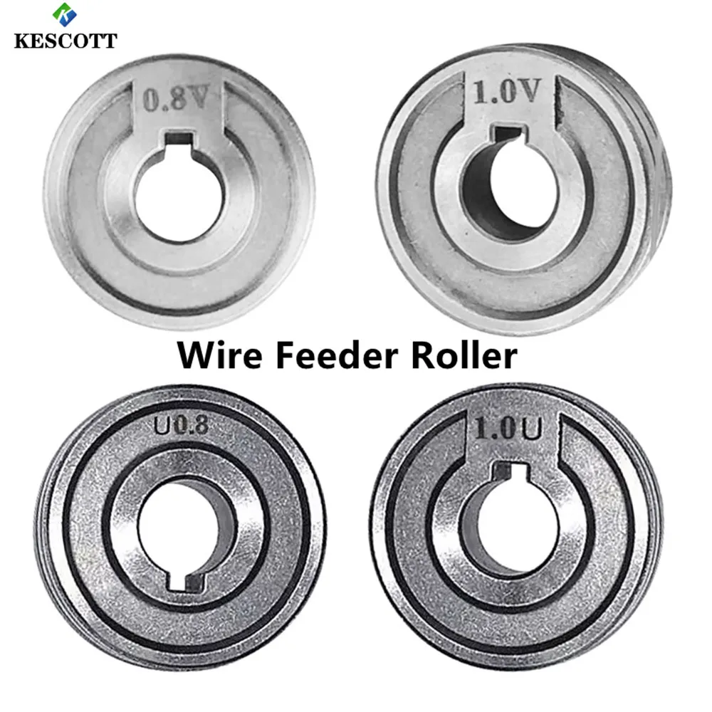 

KESCOTT Spawanie MIG rolka podawania drutu V U rowek Knurl 0.6/0.8mm 0.8/1.0mm rozmiar 30x10x10mm LRS-775S SSJ-29 podajnik rolki