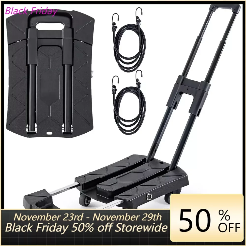 Folding Hand Truck Portable Dolly Cart Max 350 lbs Foldable Hand Cart Luggage Trolley Cart, 6 Wheels Push Cart Dolly for Moving
Folding Hand Truck Portable Dolly Cart Max 350 lbs Foldable Hand Cart Luggage Trolley Cart, 6 Wheels Push Cart Dolly for Moving