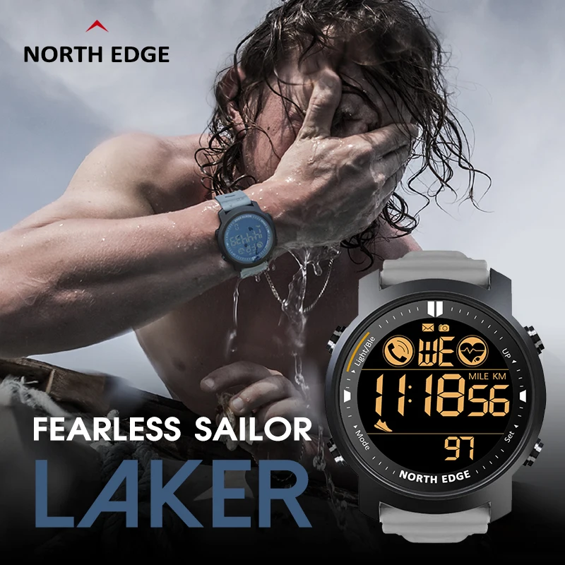 New NORTH EDGE Tactical Smart Watch Men Waterproof 50M Swimming Running Sports Heart Rate Monitor Pedometer Stopwatch Smartwatch
New NORTH EDGE Tactical Smart Watch Men Waterproof 50M Swimming Running Sports Heart Rate Monitor Pedometer Stopwatch Smartwatch