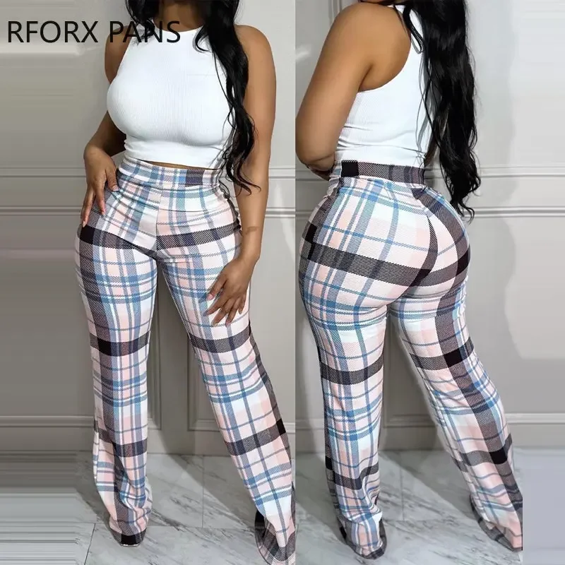 2023 Women Fashion Elastic Waist Plaid Pattern Full Length Casual Straight Pants
2023 Women Fashion Elastic Waist Plaid Pattern Full Length Casual Straight Pants