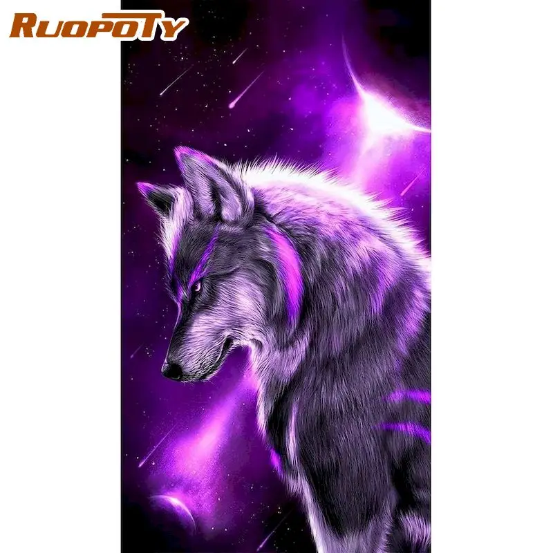 RUOPOTY New Full Square Round Diamond Painting Purple Wolf 5d DIY Diamond Embroidery Decoration Home Art Kit
RUOPOTY New Full Square Round Diamond Painting Purple Wolf 5d DIY Diamond Embroidery Decoration Home Art Kit