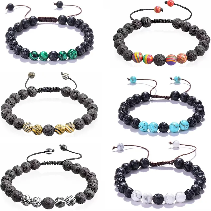 Luxury Natural Lava Stone Bead Bracelet Men Women Simple Handmade Adjustable 8mm Stone Bead Bracelet For Men Women Jewelry Gift
Luxury Natural Lava Stone Bead Bracelet Men Women Simple Handmade Adjustable 8mm Stone Bead Bracelet For Men Women Jewelry Gift
