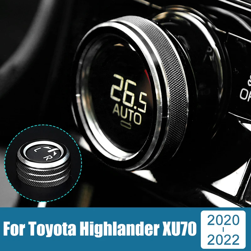 Aluminum Car Air Condition Switch Knob Ring Covers Trim Stickers Accessories For Toyota Highlander XU70 Kluger 2020 2021 2022
Aluminum Car Air Condition Switch Knob Ring Covers Trim Stickers Accessories For Toyota Highlander XU70 Kluger 2020 2021 2022