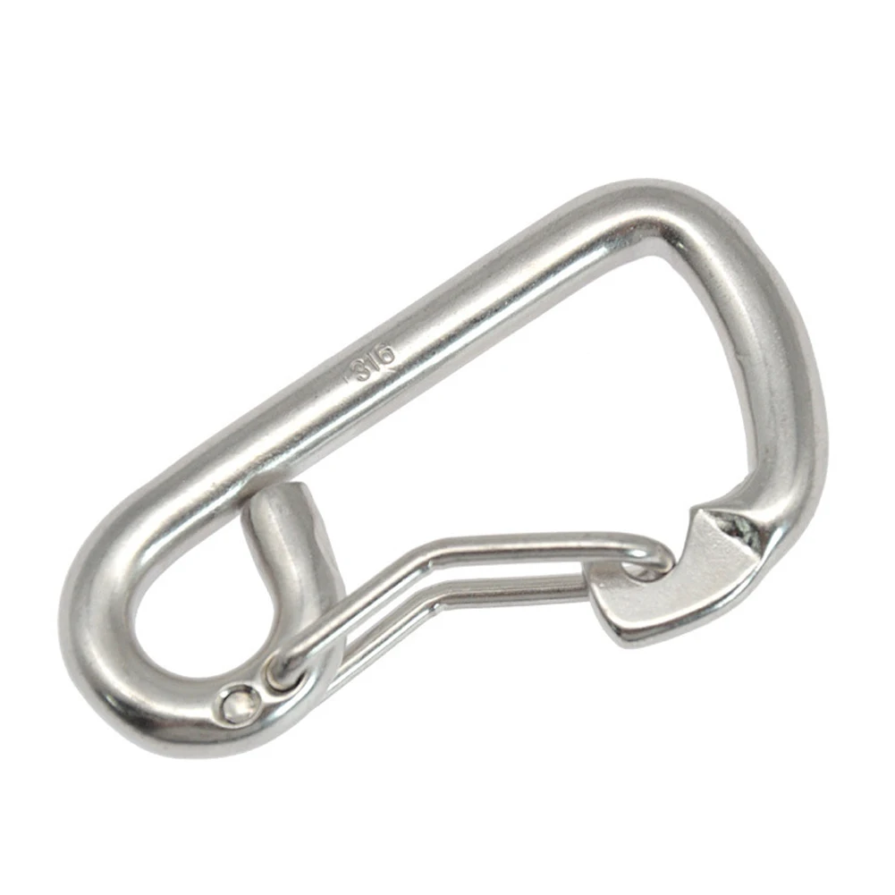 Accessory Carabine Buckle Camping 316 Stainless Steel Anti-corrosion Carabiner Diving Lightweight 80mm Portable
Accessory Carabine Buckle Camping 316 Stainless Steel Anti-corrosion Carabiner Diving Lightweight 80mm Portable