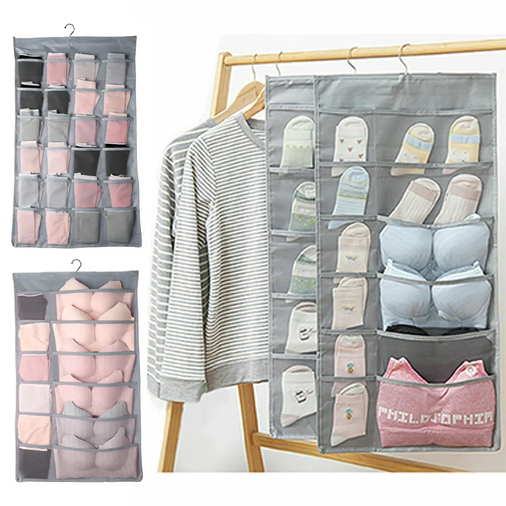 24 Pockets Wall Wardrobe Hanging Organizer Socks Underwear Sundries Sorting Storage Bags Bathroom Storage Accessories
24 Pockets Wall Wardrobe Hanging Organizer Socks Underwear Sundries Sorting Storage Bags Bathroom Storage Accessories
