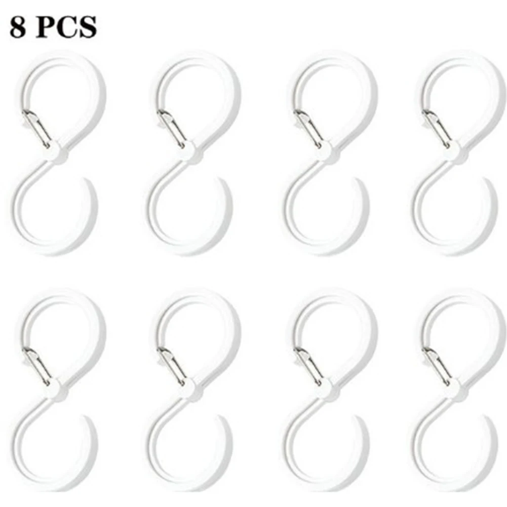 8Pcs Household Multi-Purpose Windproof Storage Rack Cloth Hanger Hanging Buckle Towel Lock Catch S-Shape Hooks
8Pcs Household Multi-Purpose Windproof Storage Rack Cloth Hanger Hanging Buckle Towel Lock Catch S-Shape Hooks