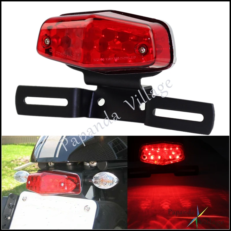 Emark Universal Motorcycle Lucas Taillight Rear Brake Stop Lamp For Bobber Chopper Cafe Racer Custom 12V LED/ Bulb Tail Light
Emark Universal Motorcycle Lucas Taillight Rear Brake Stop Lamp For Bobber Chopper Cafe Racer Custom 12V LED/ Bulb Tail Light