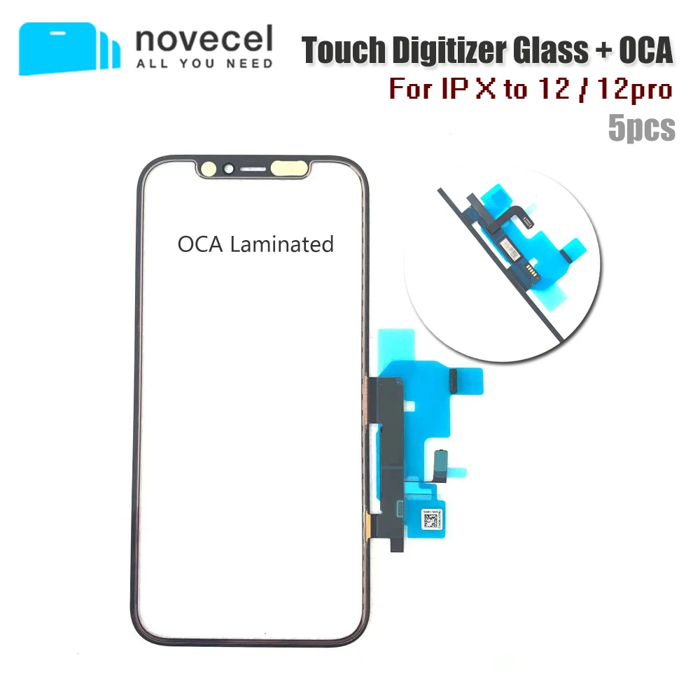 5pcs LCD Touch Screen Front Outer Glass Panel with Flex Cable OCA film Laminated For iPhone 11 12 pro X Xs Max Replace Parts
5pcs LCD Touch Screen Front Outer Glass Panel with Flex Cable OCA film Laminated For iPhone 11 12 pro X Xs Max Replace Parts