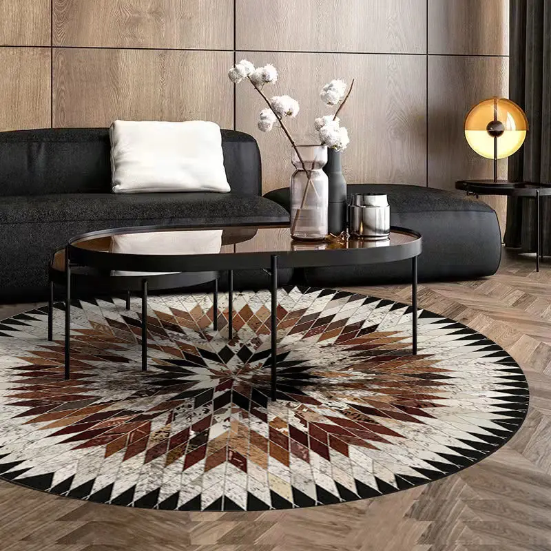 American Retro Round Living Room Carpet Light Luxury Rugs for Bedroom Home Decoration Coffee Table Mat Lounge Rug Chair Mats
American Retro Round Living Room Carpet Light Luxury Rugs for Bedroom Home Decoration Coffee Table Mat Lounge Rug Chair Mats