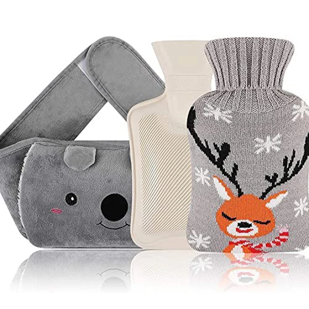 Hot Water Bottle with 2 Soft Covers, Hot Bottle Belt, 3 in 1 Bed Bottle, Warm Hands, Shoulder, Neck, Stomach, Back, Bed, 1 Litre
Hot Water Bottle with 2 Soft Covers, Hot Bottle Belt, 3 in 1 Bed Bottle, Warm Hands, Shoulder, Neck, Stomach, Back, Bed, 1 Litre