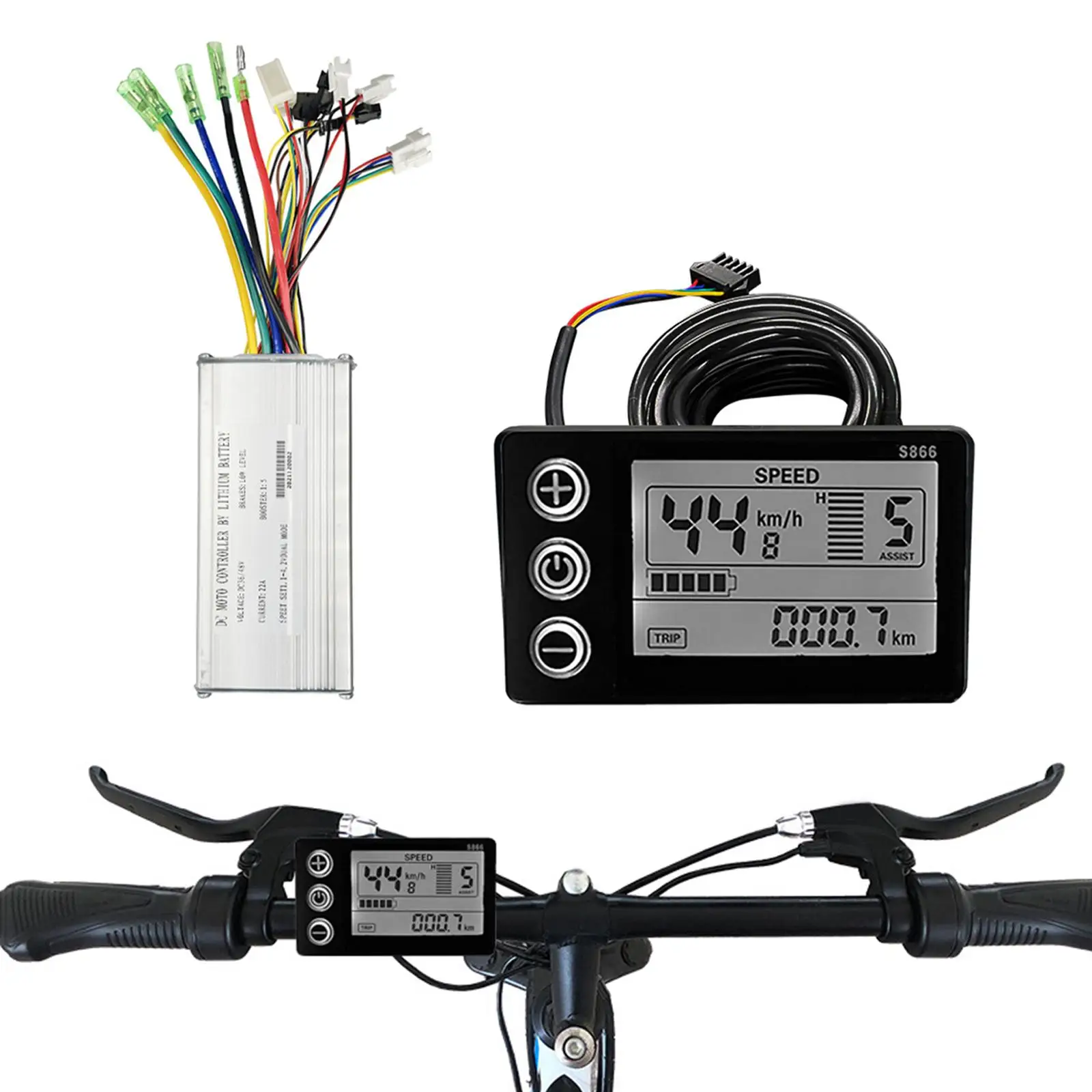 Electric Bicycle LCD Display Brushless Controller Brushless Motor for E-Bike
Electric Bicycle LCD Display Brushless Controller Brushless Motor for E-Bike