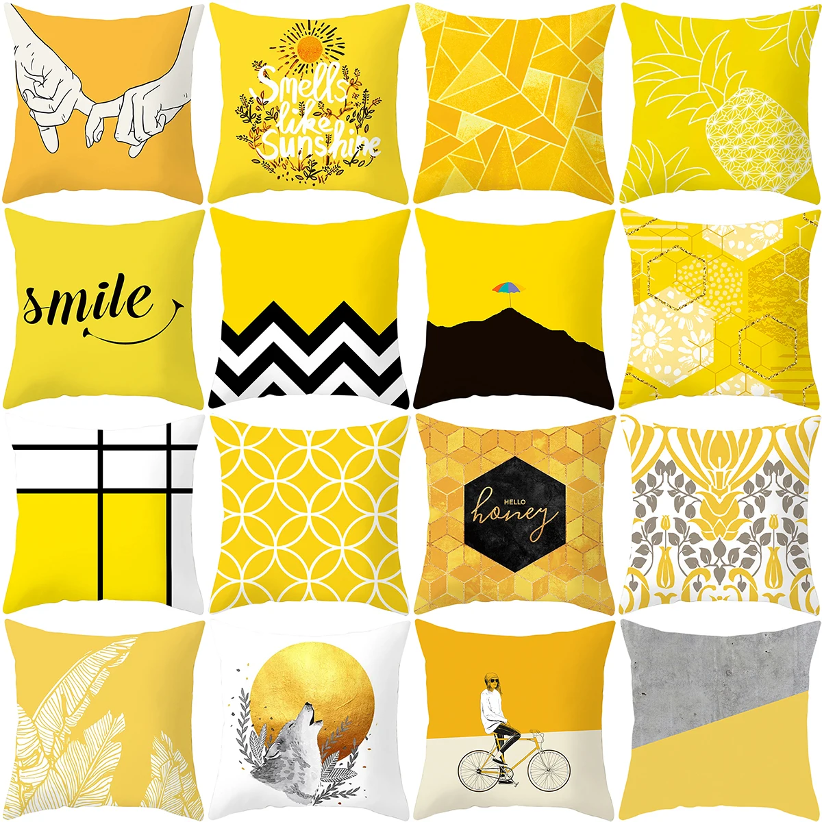 LuanQI Pineapple Leaf Yellow Decorative Throw Pillow Case 45X45CM Pineapple Yellow Cushion Cover Polyester Printing Pillow Cover
LuanQI Pineapple Leaf Yellow Decorative Throw Pillow Case 45X45CM Pineapple Yellow Cushion Cover Polyester Printing Pillow Cover