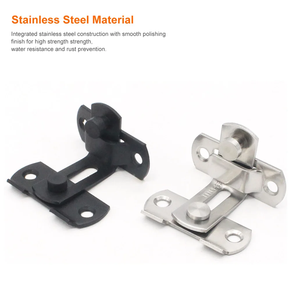 90 Degree Staniless Steel Barn Door Latch Flip Sliding Door Lock Anti-Theft Security Hook Latch for Barn Door Sliding Room Door
90 Degree Staniless Steel Barn Door Latch Flip Sliding Door Lock Anti-Theft Security Hook Latch for Barn Door Sliding Room Door