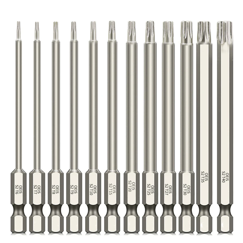 1/4" Hex Bits Driver 100mm Hollow Torx Screwdriver Bit-T40 Magnetic Alloy Steel Electric Screwdriver Head Hand Tools
1/4" Hex Bits Driver 100mm Hollow Torx Screwdriver Bit-T40 Magnetic Alloy Steel Electric Screwdriver Head Hand Tools