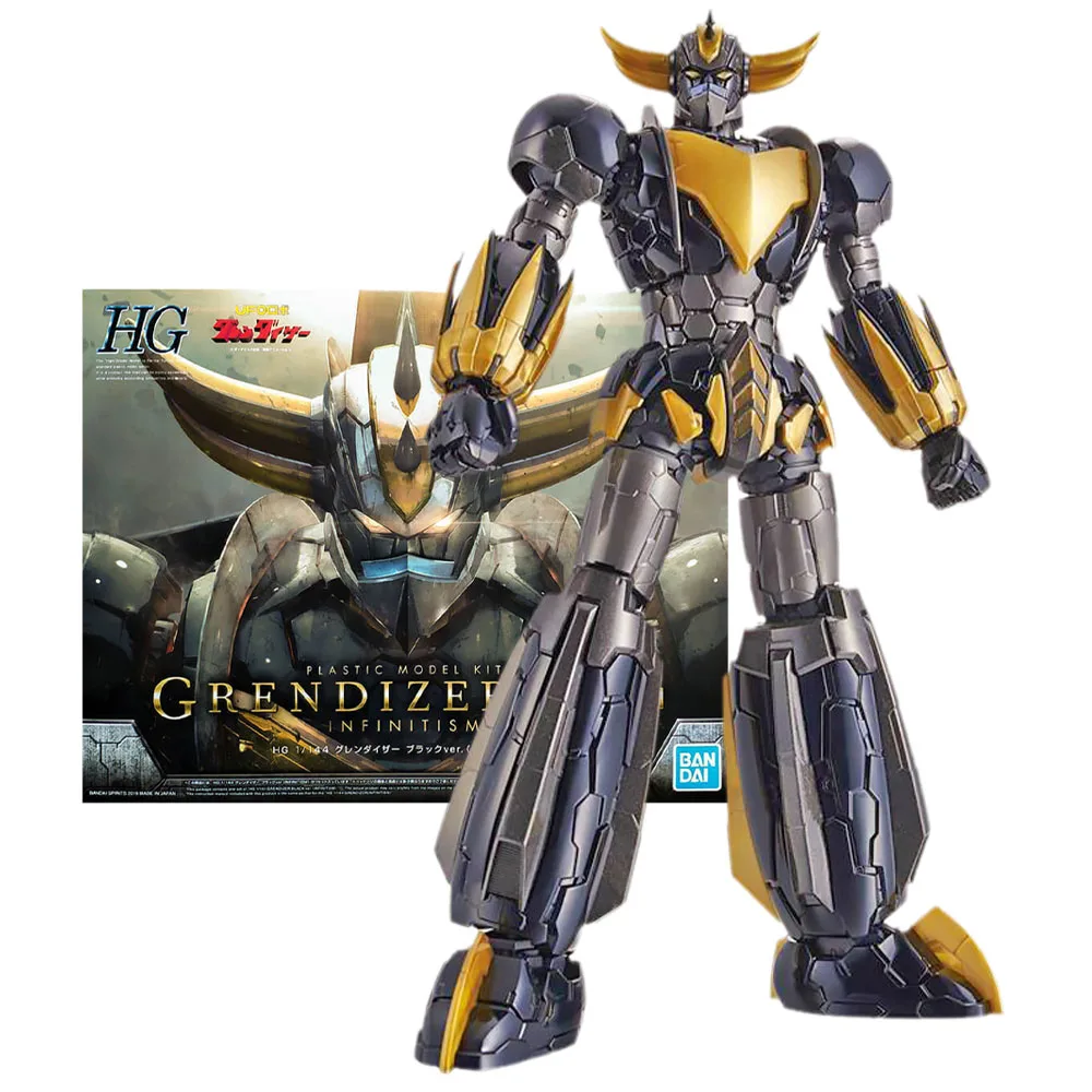 

Genuine Bandai Mazinger Z Model Kit Anime Figure HG 1/144 Grendizer Black Infinitism Collection Model Anime Action Figure Toys