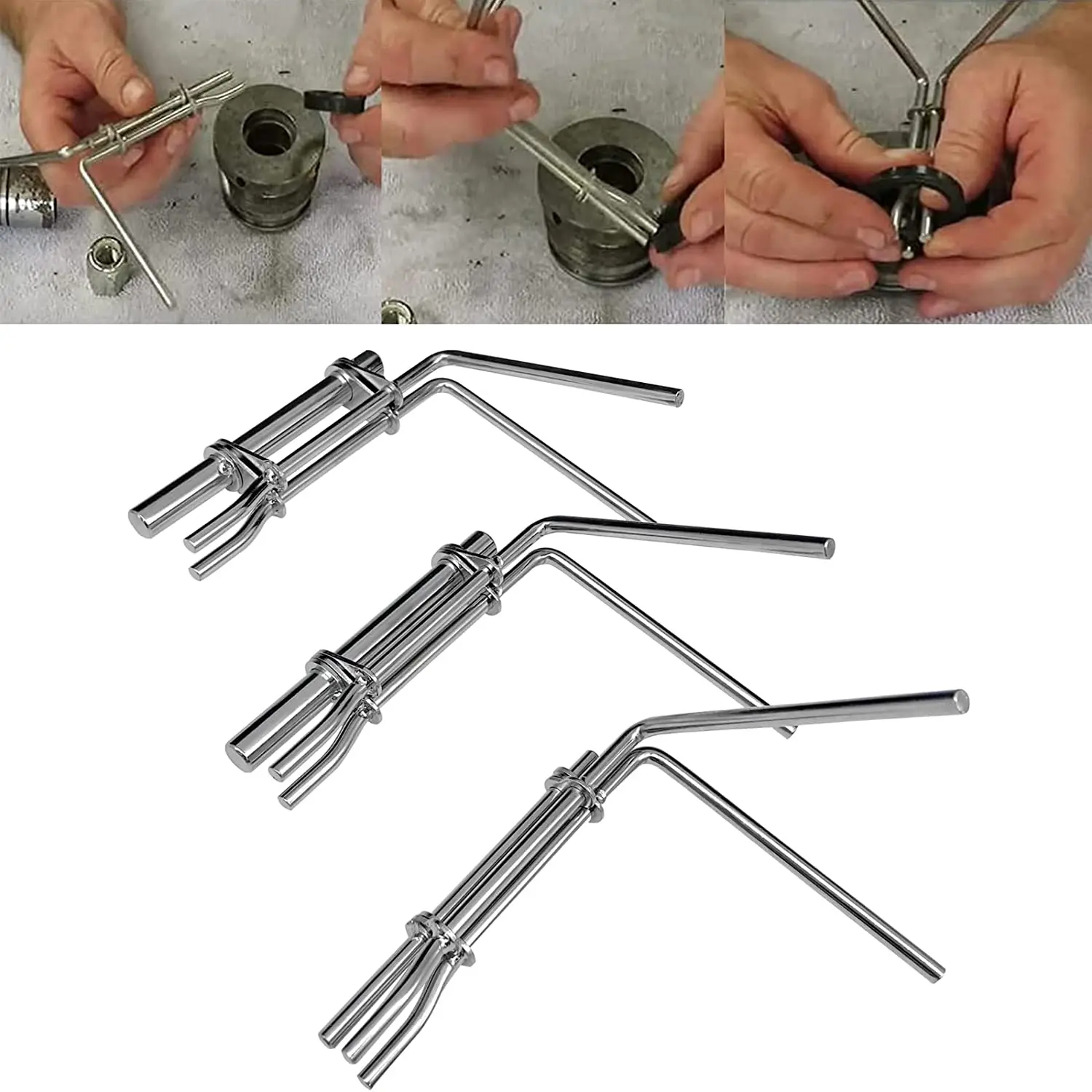 Chuang Qian 3pc Hydraulic Cylinder Piston Rod Seal U-cup Installation Tool Kit Set Universal
Chuang Qian 3pc Hydraulic Cylinder Piston Rod Seal U-cup Installation Tool Kit Set Universal
