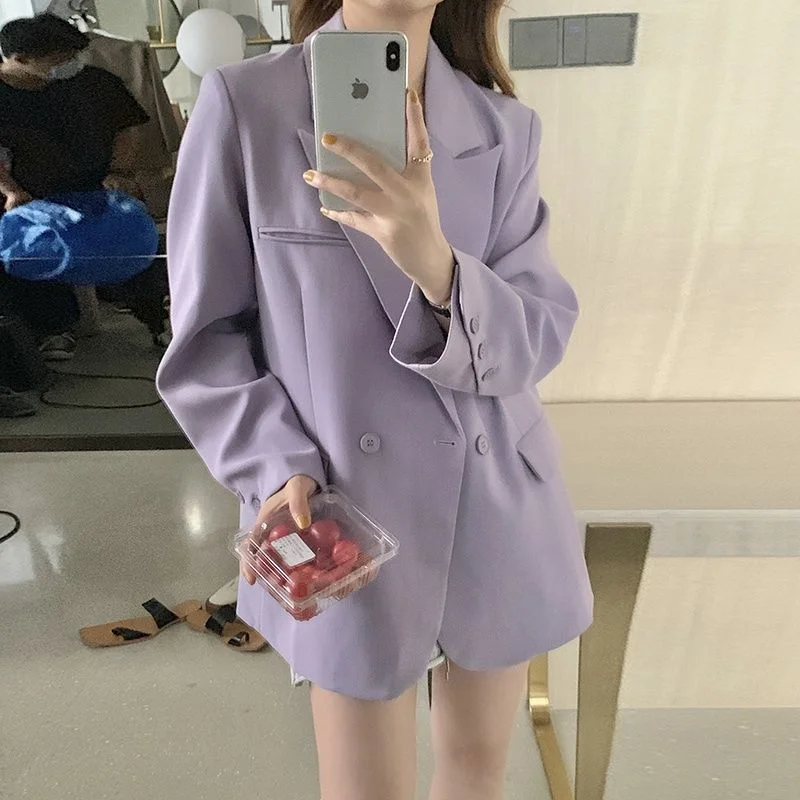 UNXX Casual Loose Lapel Ladies Suit Jackets Full Sleeve Double-breasted Solid Female Blazer Top 2023 Spring Autumn Women Outwear
UNXX Casual Loose Lapel Ladies Suit Jackets Full Sleeve Double-breasted Solid Female Blazer Top 2023 Spring Autumn Women Outwear